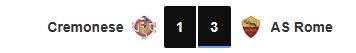 La Roma gagne à Crémone et prend provisoirement la tête de la Serie A