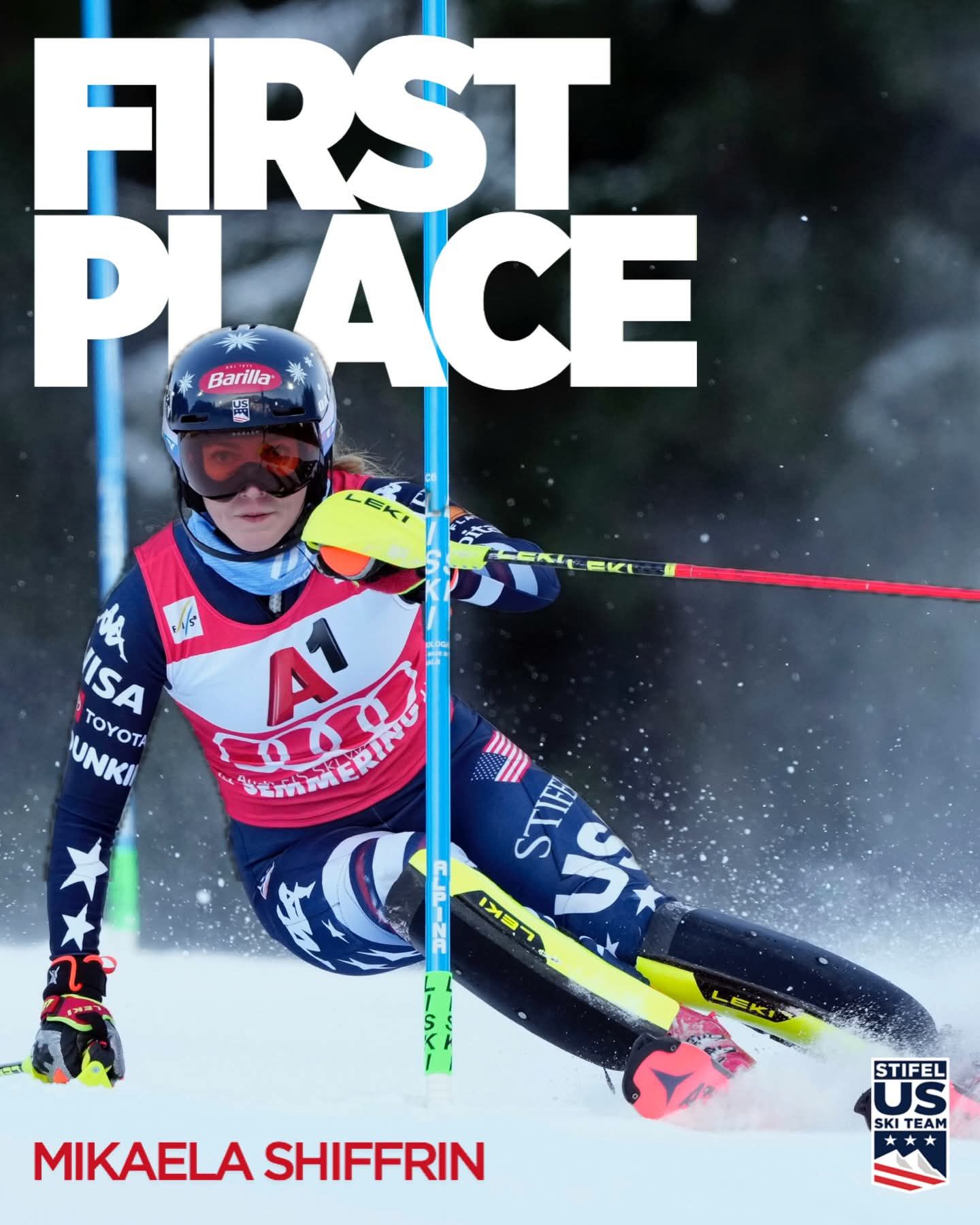 5 sur 5 pour Shiffrin, encore imbattable lors du slalom de  Semmering