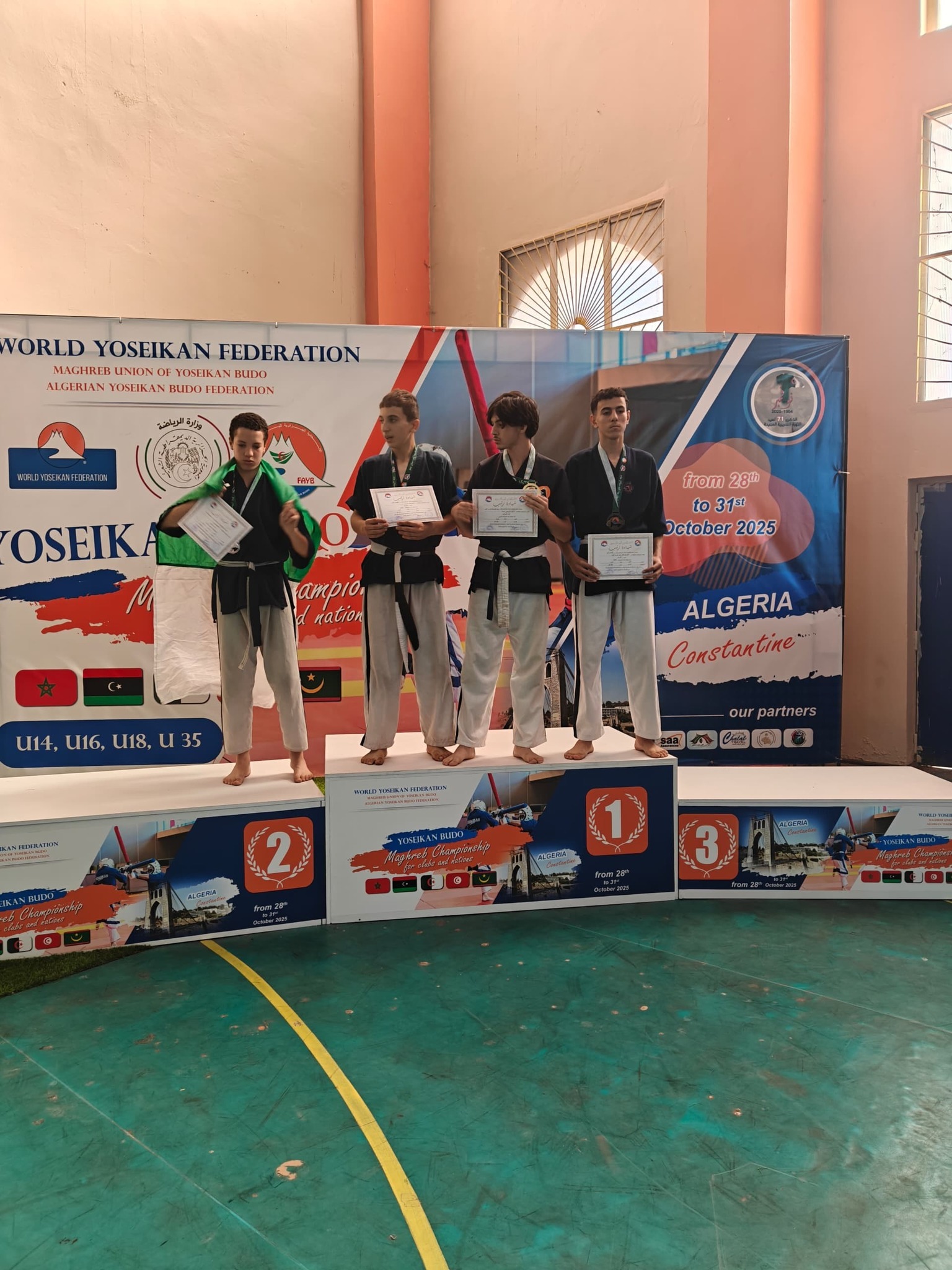 L’Algérie sacrée championne du Maghreb de Youseikan Budo à Constantine