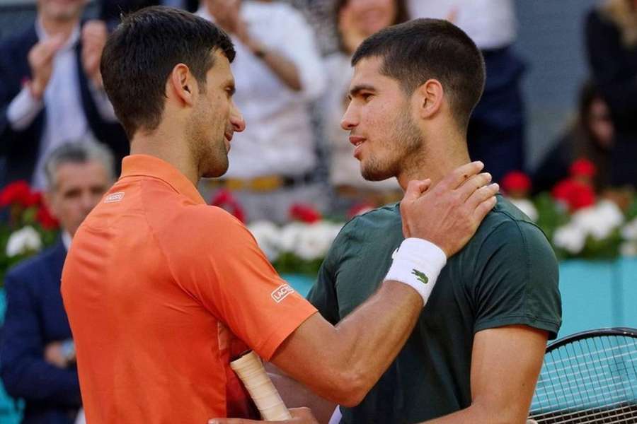 Alcaraz et Djokovic dans la même partie du tableau