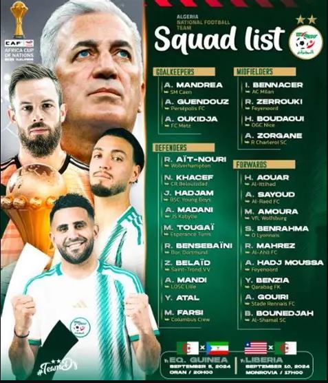 Petkovic dévoile sa liste pour la CAN 2025